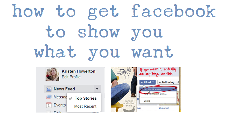 How to make facebook show what you want in your timeline