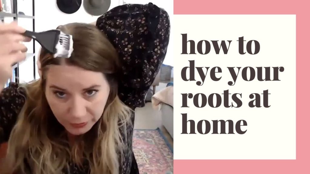 how to dye your gray roots at home DIY
